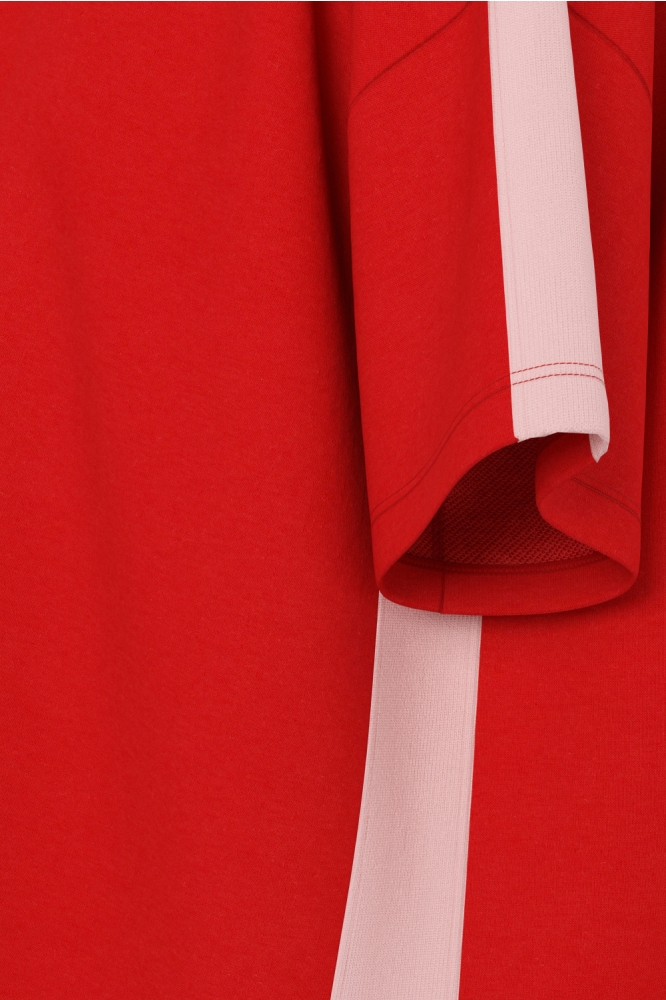 Pieces rode dames sweater | Close up