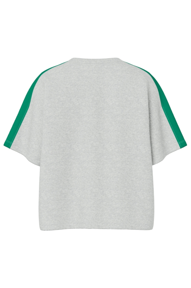 Pieces grijze dames sweater | Achteraanzicht