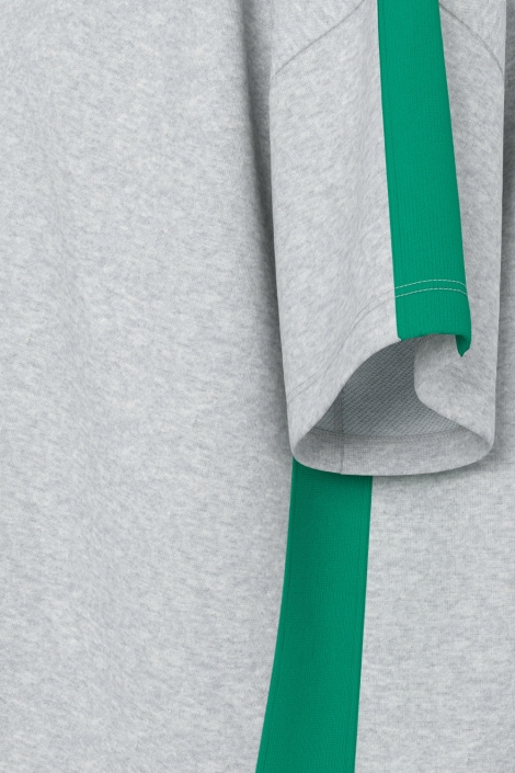 Pieces grijze dames sweater | Zijaanzicht