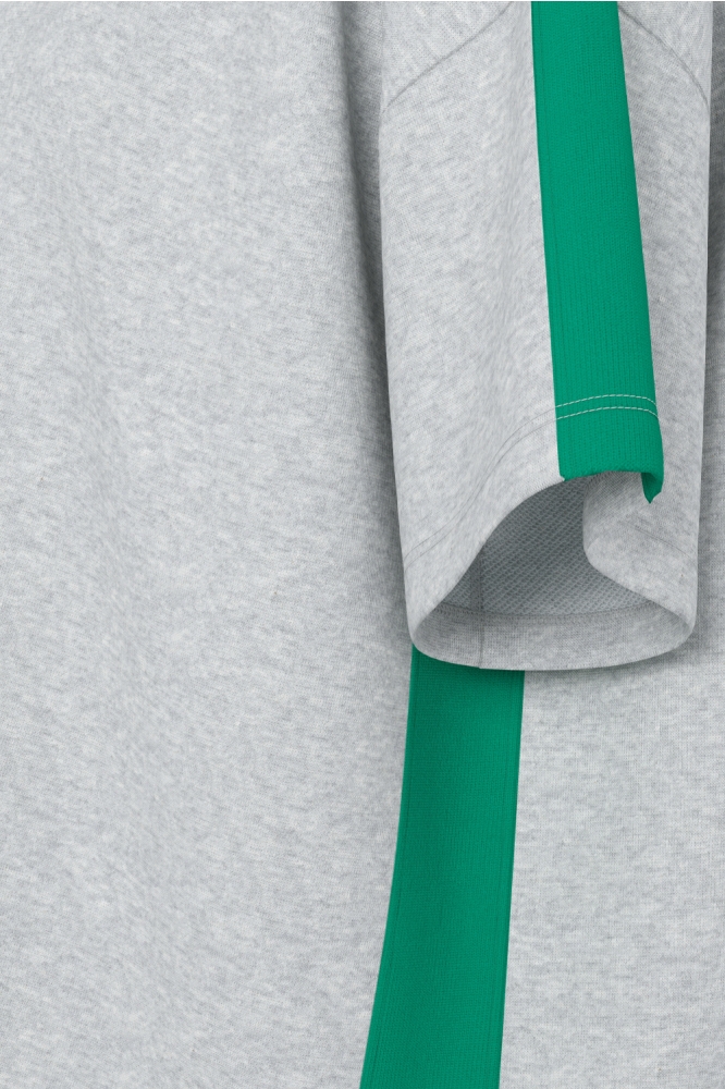 Pieces grijze dames sweater | Zijaanzicht