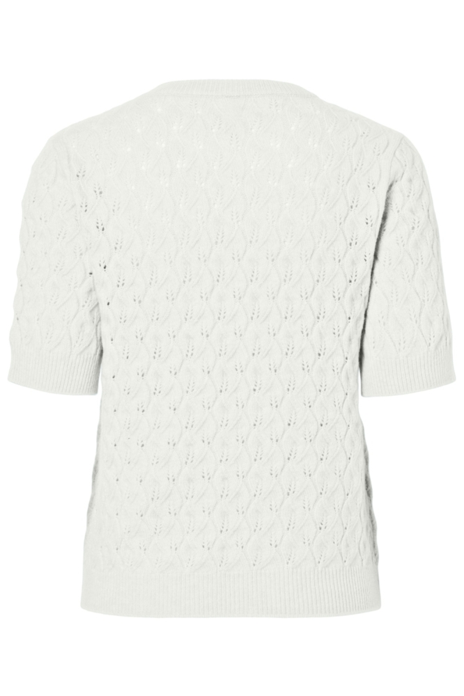 Pieces witte dames trui | Achteraanzicht