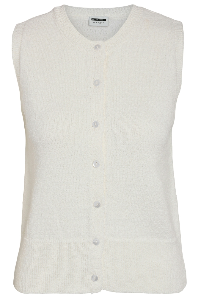 Noisy may beige dames gilet | Vooraanzicht
