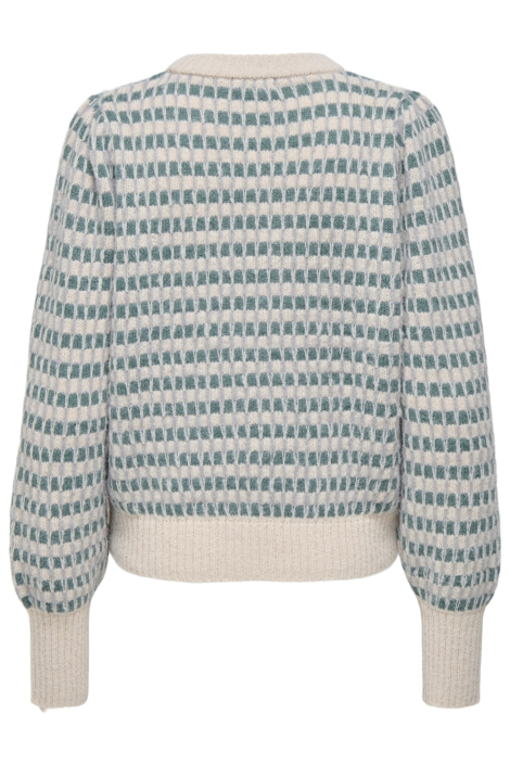 Jacqueline de Yong beige dames trui | Achteraanzicht