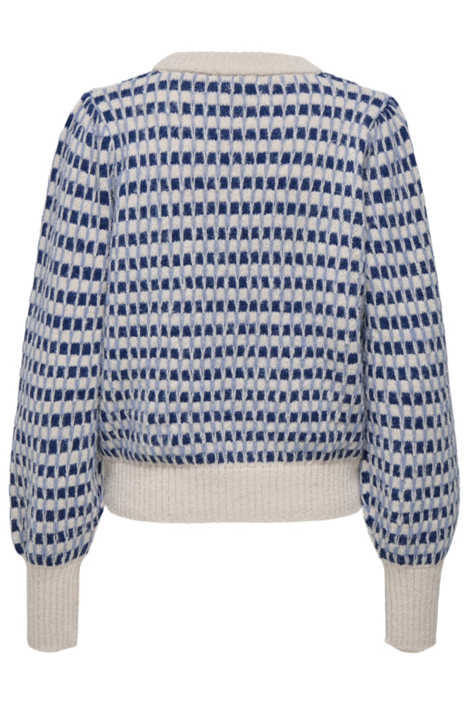 Jacqueline de Yong beige dames trui | Achteraanzicht