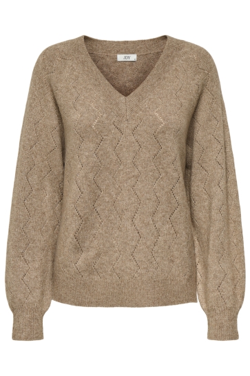 Jacqueline de Yong JDYASPEN LIFE L/S V-NECK PULLOVER K 15359750 MOUNTAIN TRAIL/W. GOLD LU