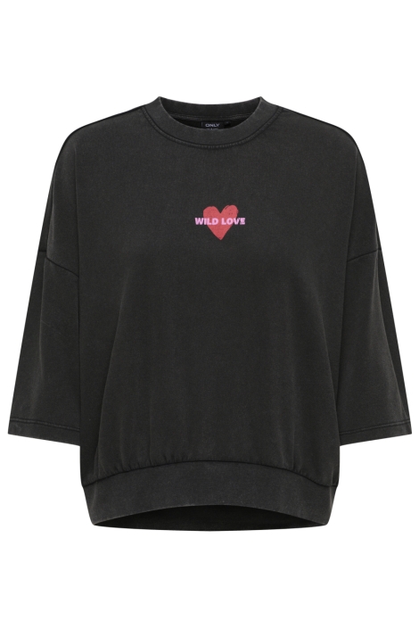 Only zwarte dames sweater | Vooraanzicht