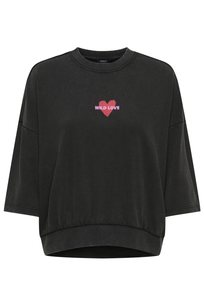 Only zwarte dames sweater | Vooraanzicht