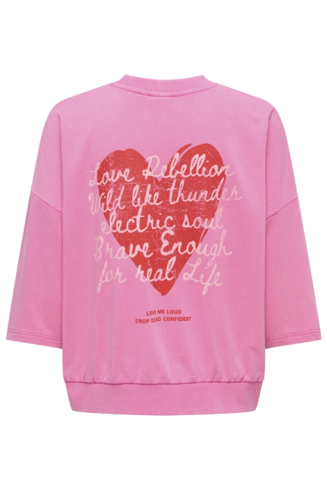 Only roze dames sweater | Achteraanzicht