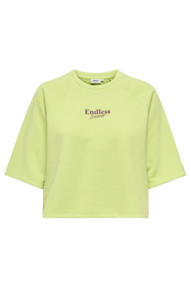 Only groene dames sweater | Vooraanzicht