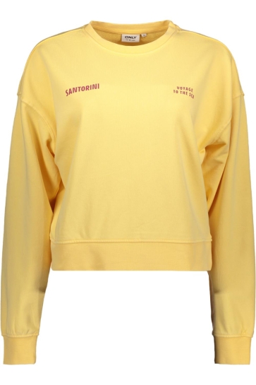 Only sweater ONLTABBA L/S ROUND NECK UB SWT 15372426 Sunburst/Ocean aven