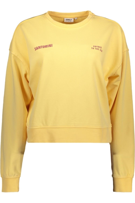 Only gele dames sweater | Vooraanzicht