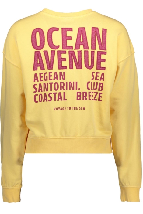 Only gele dames sweater | Achteraanzicht