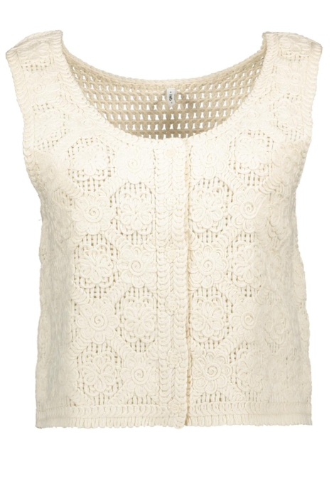 Only beige dames gilet | Vooraanzicht