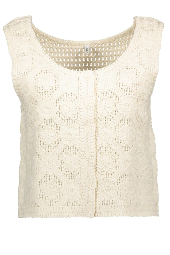Only beige dames gilet | Vooraanzicht
