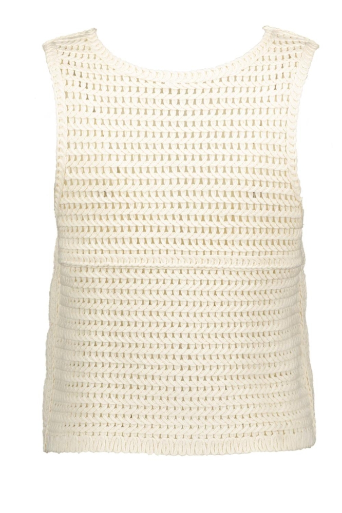 Only beige dames gilet | Achteraanzicht