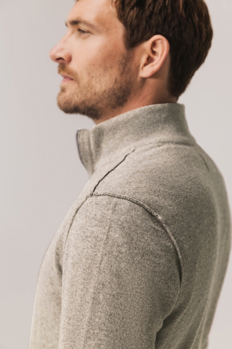 State of Art bruine heren trui | Close up