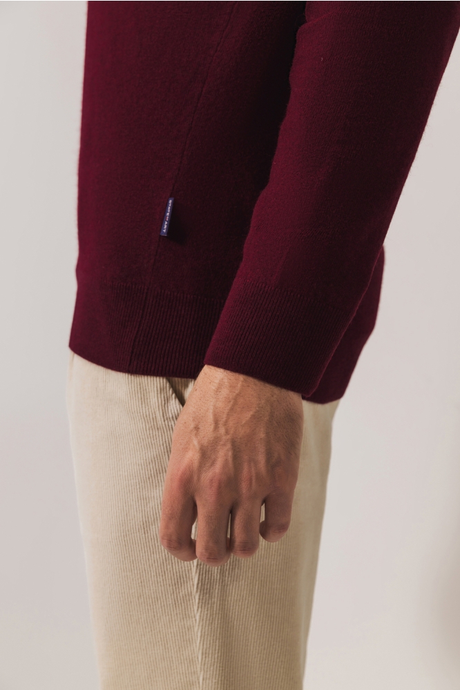 State of Art bordeaux heren trui | Kleurstaal