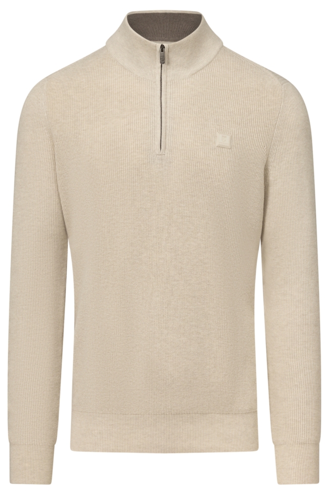 State of Art beige heren trui | Vooraanzicht