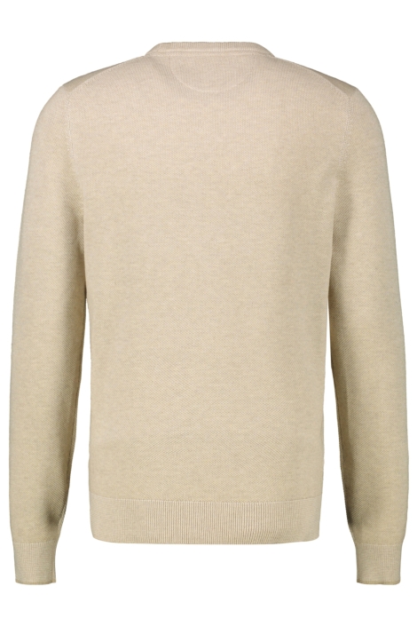 Lerros beige heren trui | Achteraanzicht