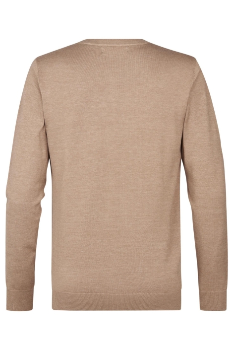 Petrol Industries camel heren trui | Achteraanzicht