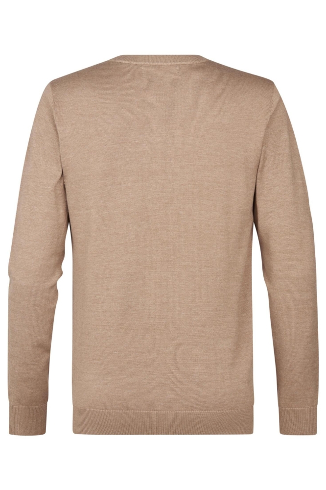 Petrol Industries camel heren trui | Achteraanzicht