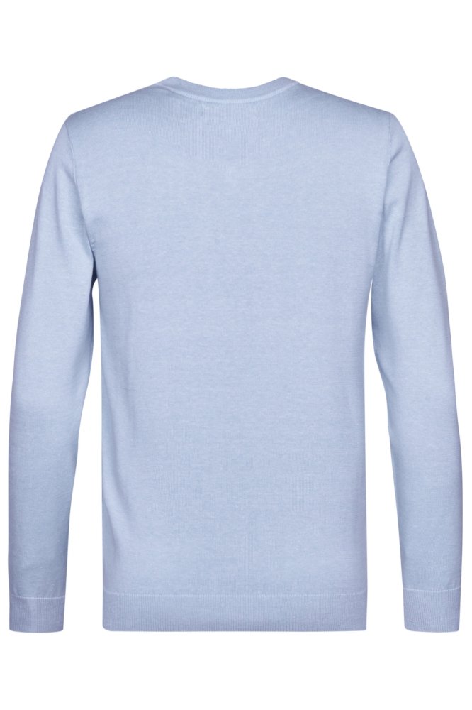 Petrol Industries blauwe heren trui | Achteraanzicht