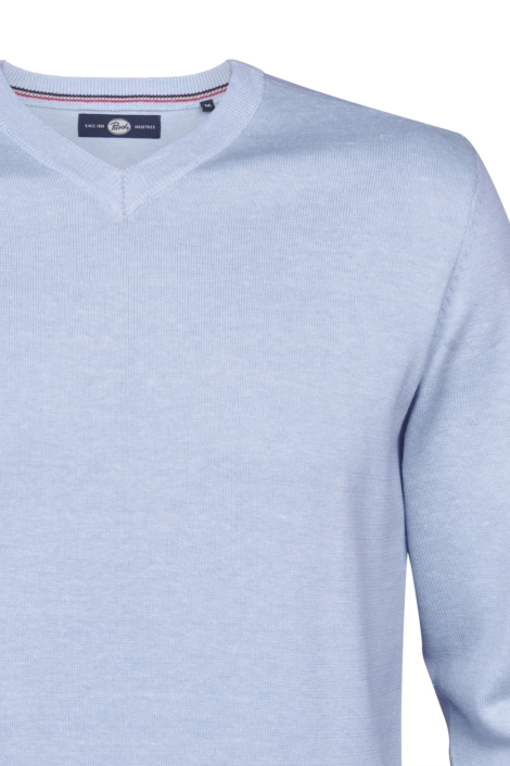 Petrol Industries blauwe heren trui | Close up