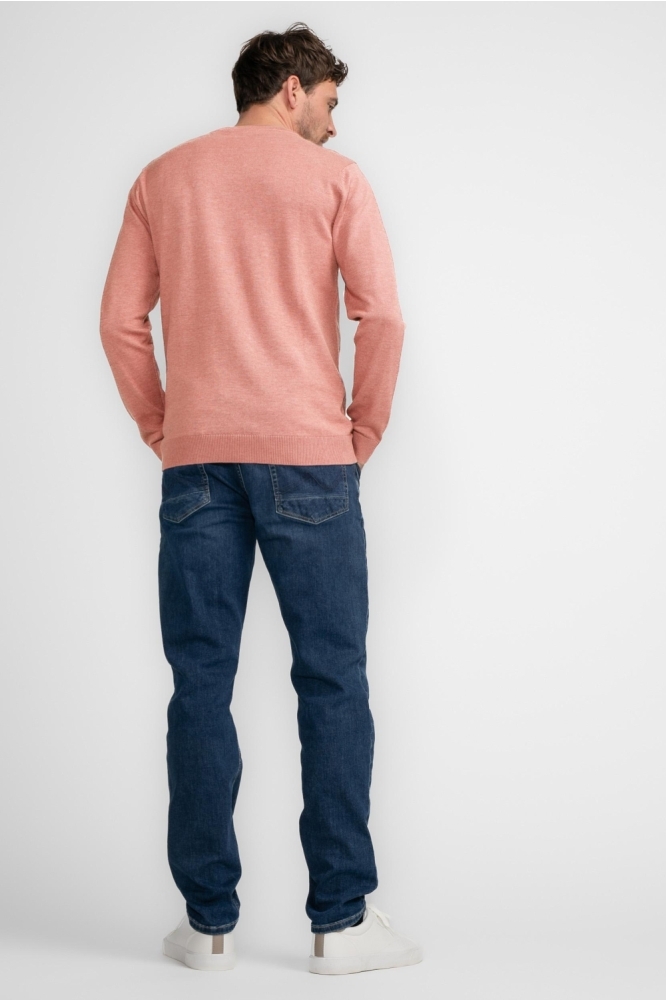 Petrol Industries oranje heren trui | Achteraanzicht