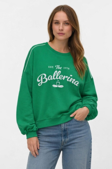 Vero Moda Trui VMJAMIE LS OVERSIZED SWEAT JRS EXP 10346408 First Tee/BALLERINA