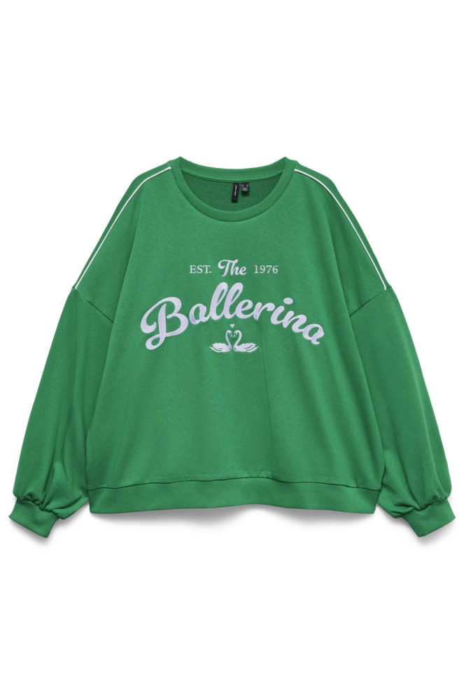 Vero Moda groene dames trui | Vooraanzicht