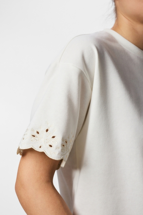 Pieces witte dames t-shirt | 