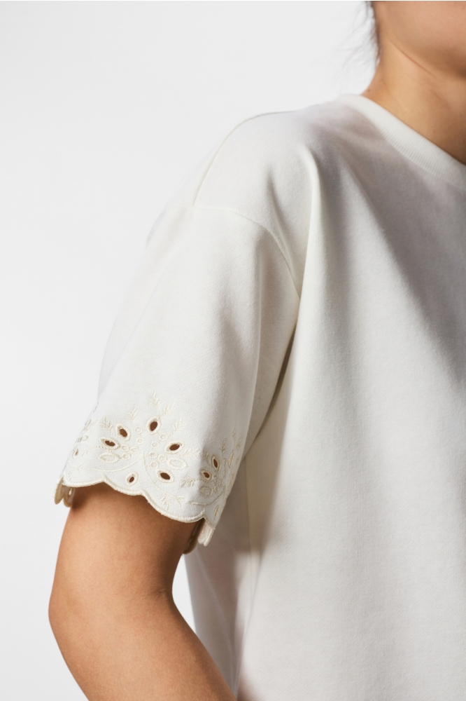 Pieces witte dames t-shirt | 
