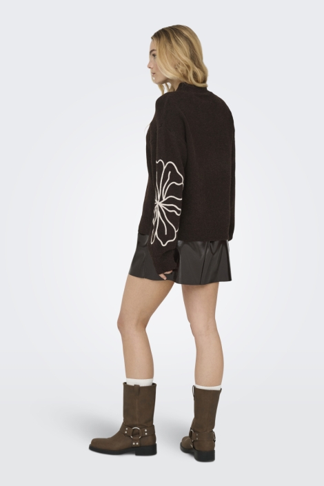 Jacqueline de Yong bruine dames trui | Model