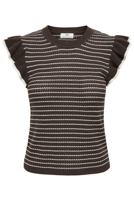 Jacqueline de Yong bruine dames top | Vooraanzicht