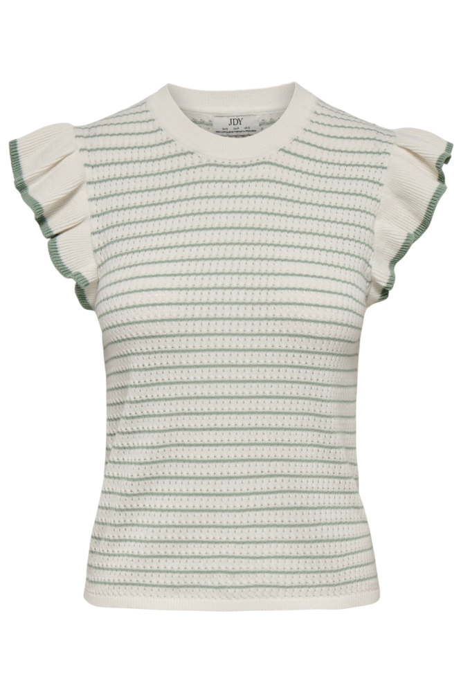 Jacqueline de Yong witte dames top | Vooraanzicht