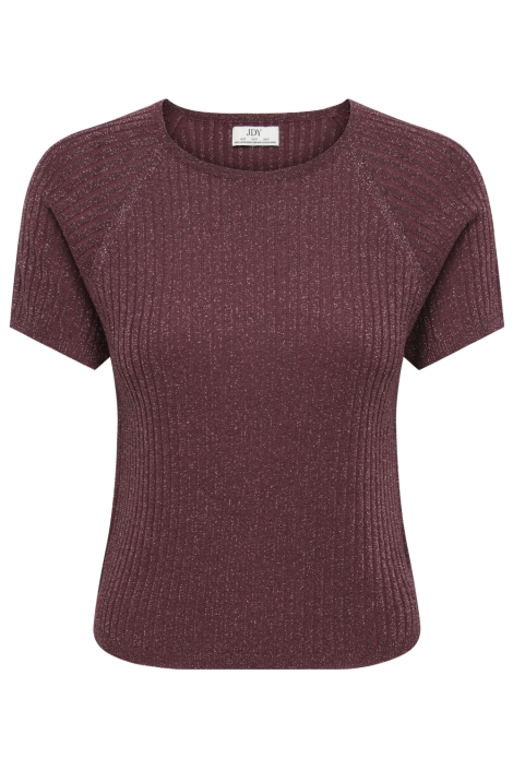 Jacqueline de Yong bordeaux dames t-shirt | Vooraanzicht