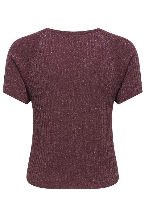Jacqueline de Yong bordeaux dames t-shirt | Achteraanzicht
