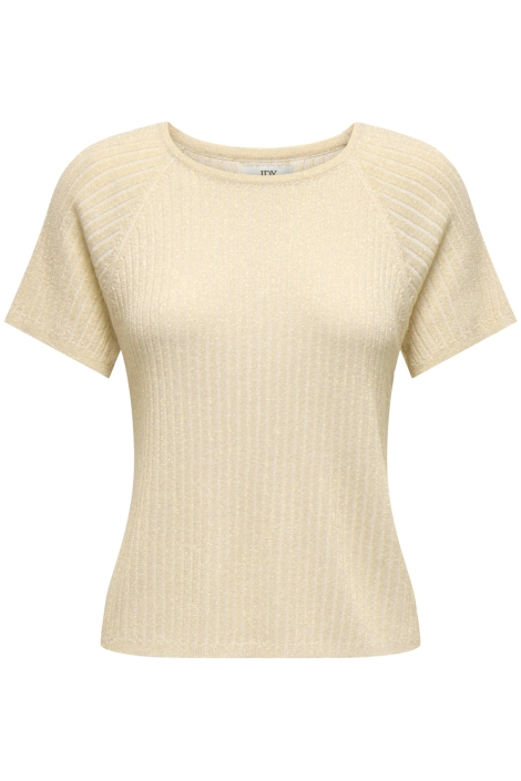 Jacqueline de Yong taupe dames t-shirt | Vooraanzicht
