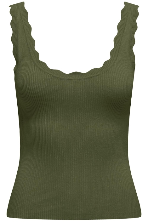 Jacqueline de Yong groene dames top | Vooraanzicht