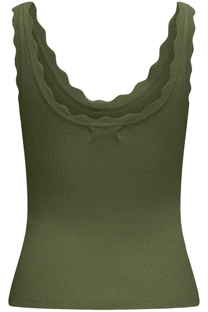 Jacqueline de Yong groene dames top | Achteraanzicht