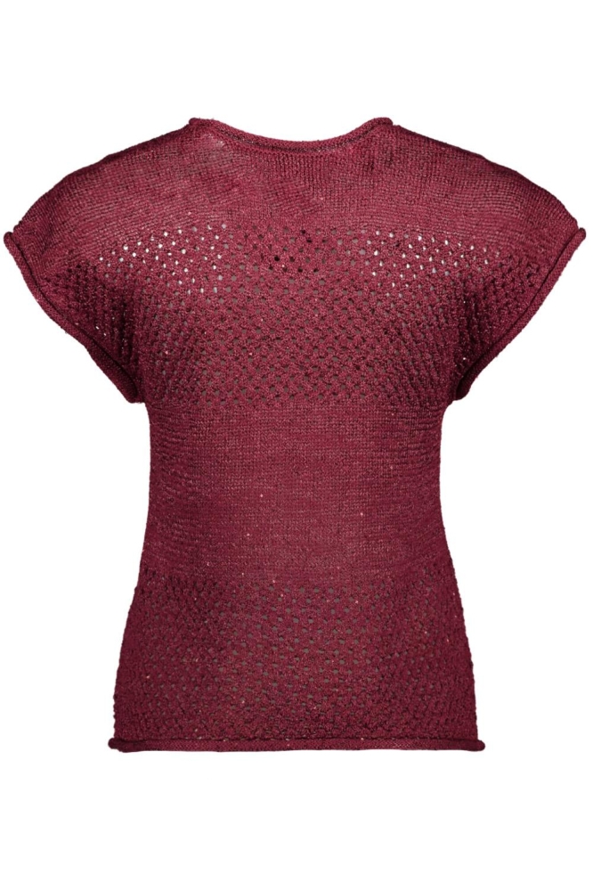 Jacqueline de Yong rode dames t-shirt | Achteraanzicht