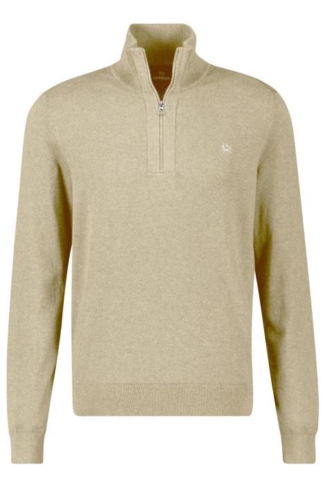 Lerros beige heren trui | Vooraanzicht