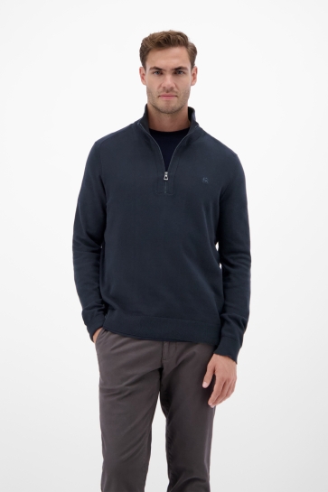 Lerros strick 1/1 arm Blauw