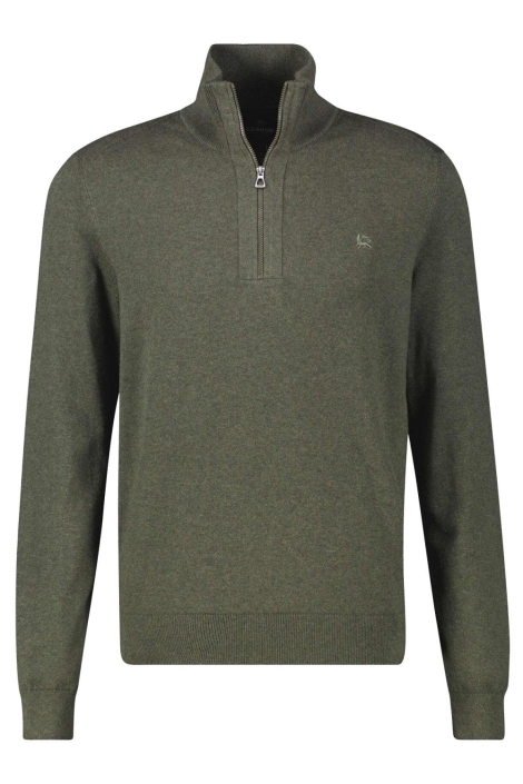 Lerros groene heren trui | Vooraanzicht