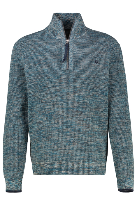 Lerros blauwe heren trui | Vooraanzicht