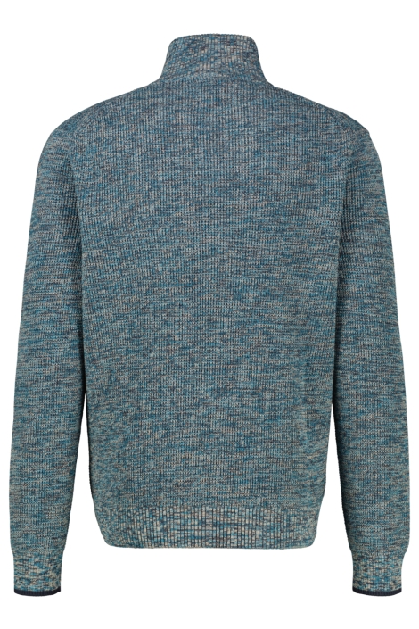 Lerros blauwe heren trui | Achteraanzicht