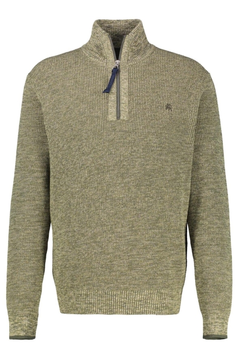 Lerros groene heren trui | Vooraanzicht