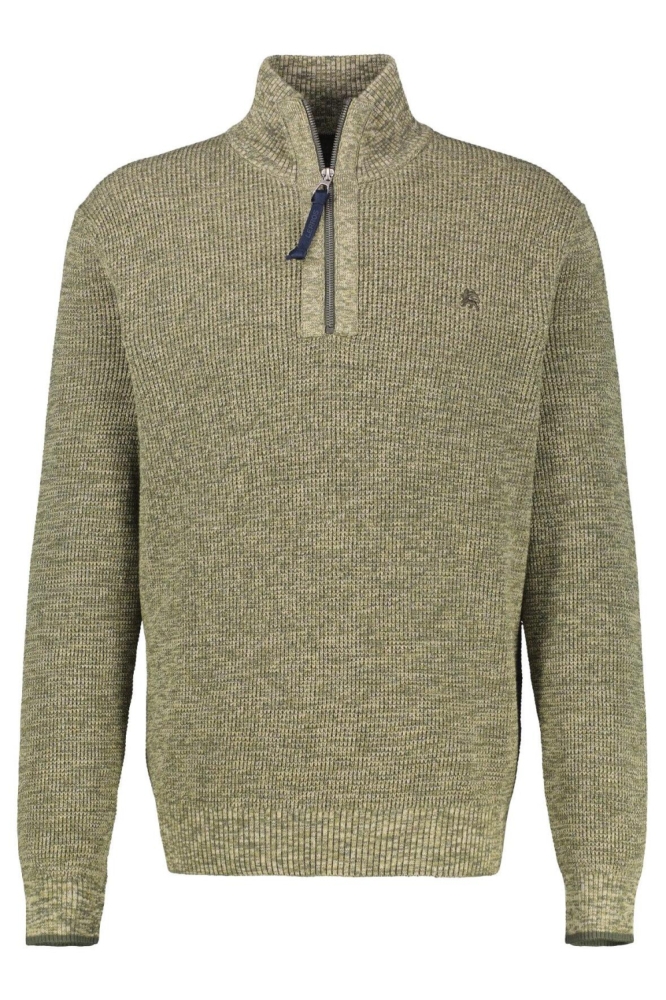 Lerros groene heren trui | Vooraanzicht