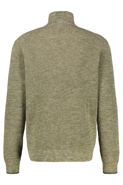 Lerros groene heren trui | Achteraanzicht