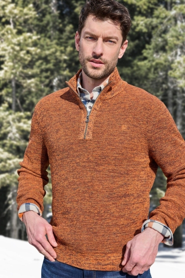 Lerros strick 1/1 arm Oranje